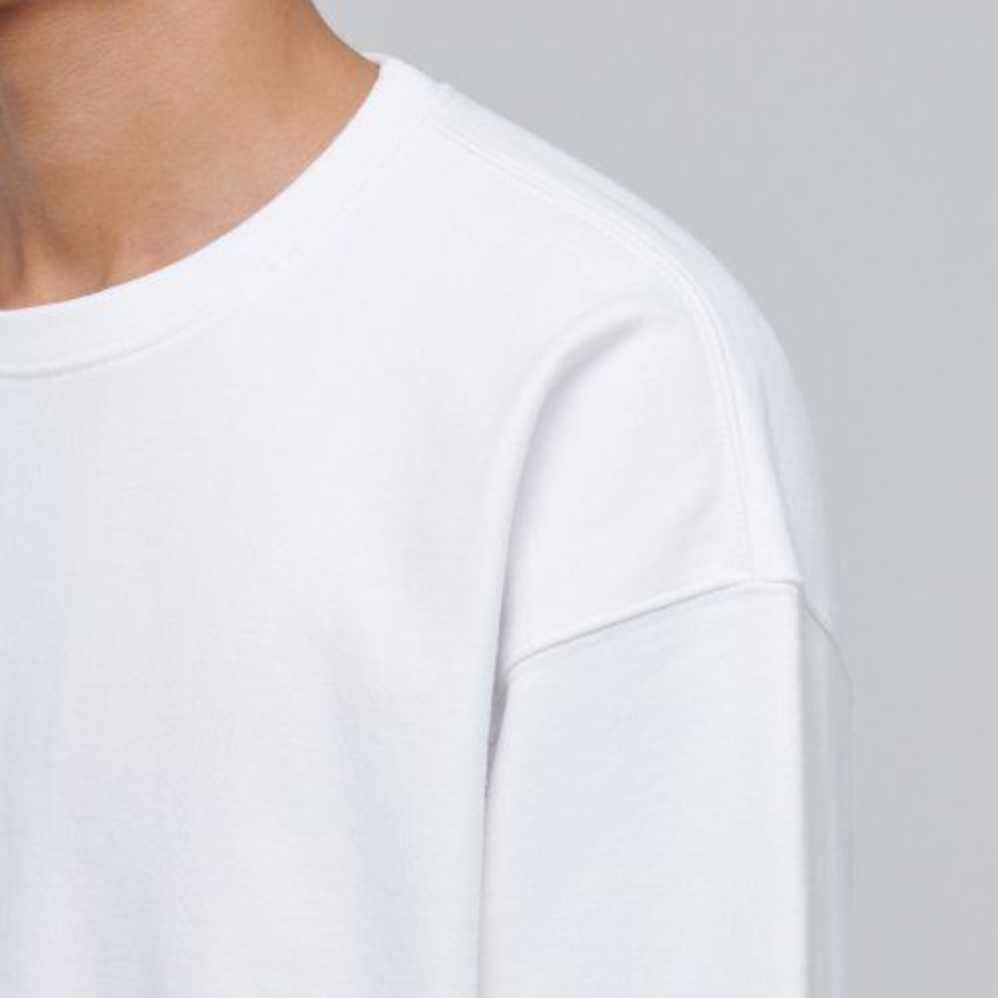 Musinsa Standard Heavyweight Oversized Sweatshirt – White