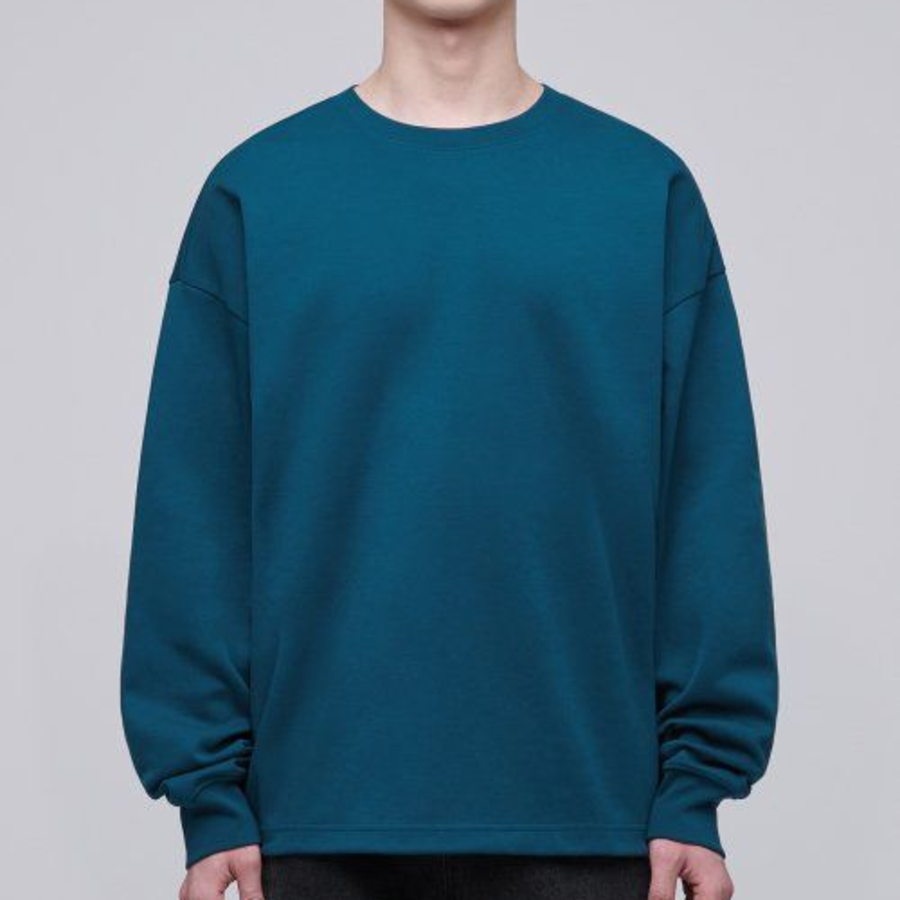 Musinsa Standard Flat Terry Oversized String Sweatshirt – Blue