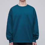 Musinsa Standard Flat Terry Oversized String Sweatshirt – Blue