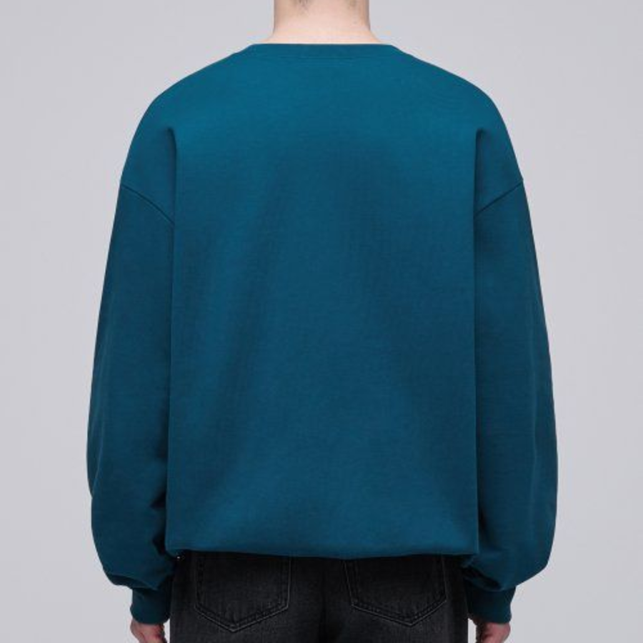 Musinsa Standard Flat Terry Oversized String Sweatshirt – Blue