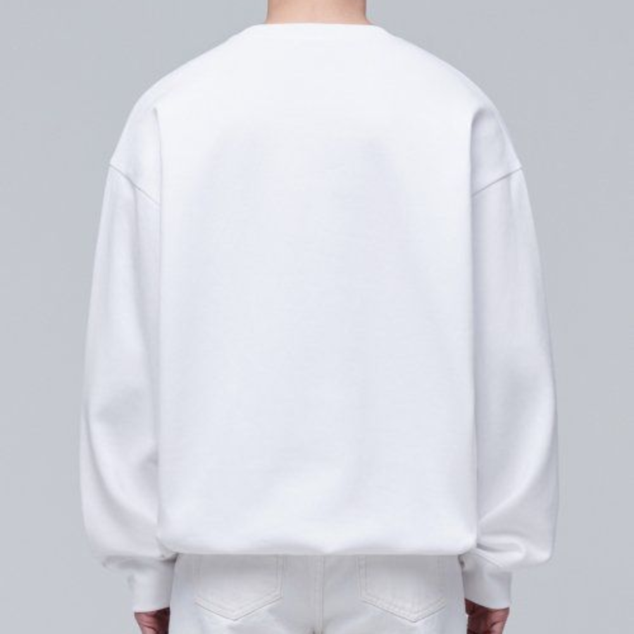 Musinsa Standard Flat Terry Oversized String Sweatshirt – White