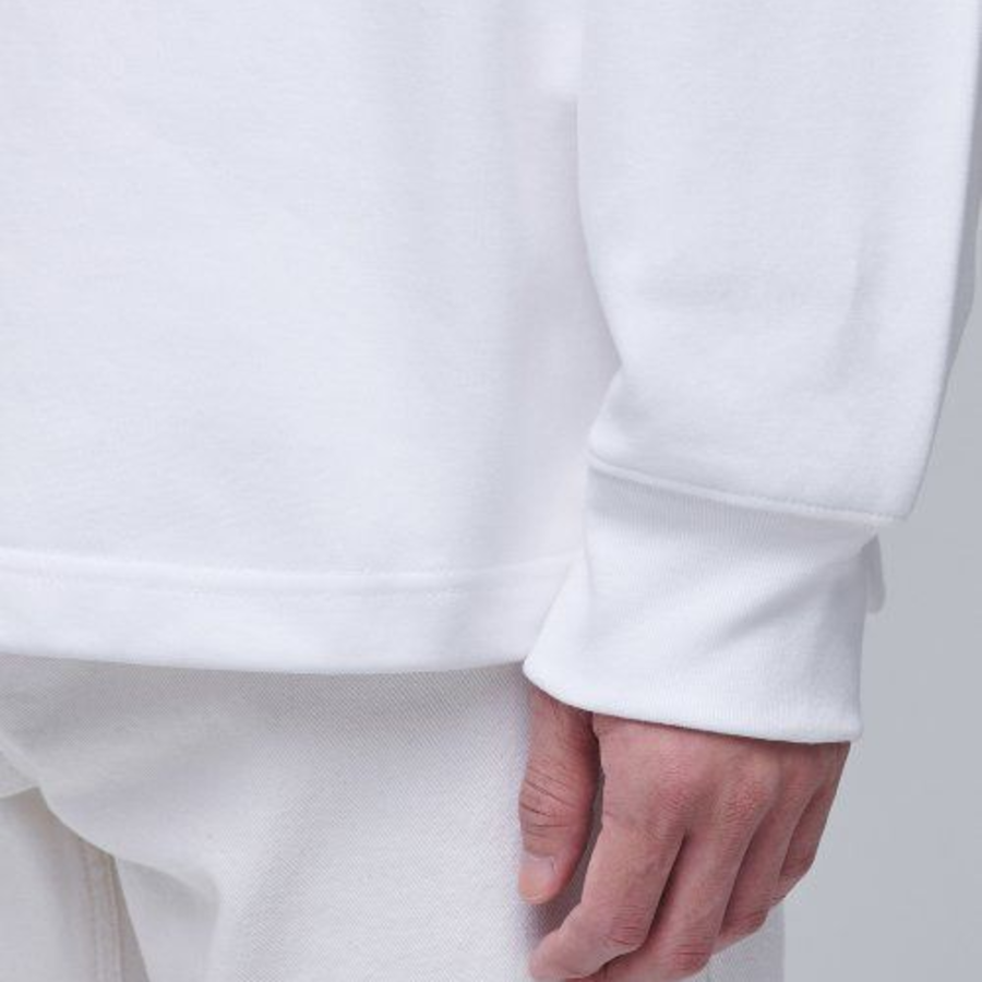 Musinsa Standard Flat Terry Oversized String Sweatshirt – White