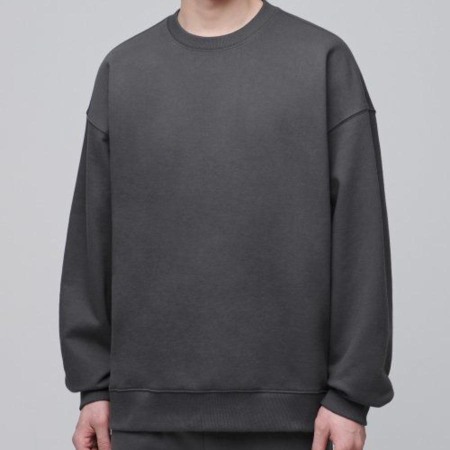 Musinsa Standard [Green] Recycled Oversized Sweatshirt – Gunmetal