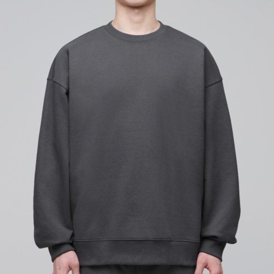 Musinsa Standard [Green] Recycled Oversized Sweatshirt – Gunmetal