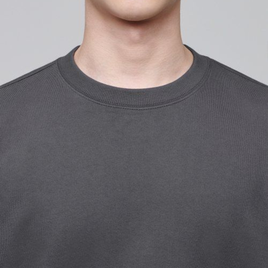 Musinsa Standard [Green] Recycled Oversized Sweatshirt – Gunmetal