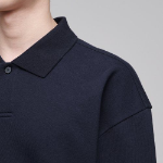 Musinsa Standard Oversized Collared Sweatshirt – Navy