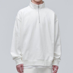 Musinsa Standard Oversized Half-Zip Sweatshirt – Cream