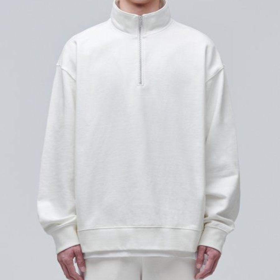 Musinsa Standard Oversized Half-Zip Sweatshirt – Cream