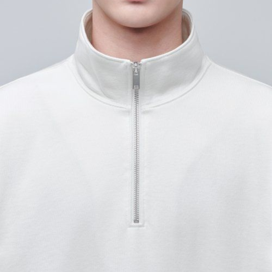 Musinsa Standard Oversized Half-Zip Sweatshirt – Cream