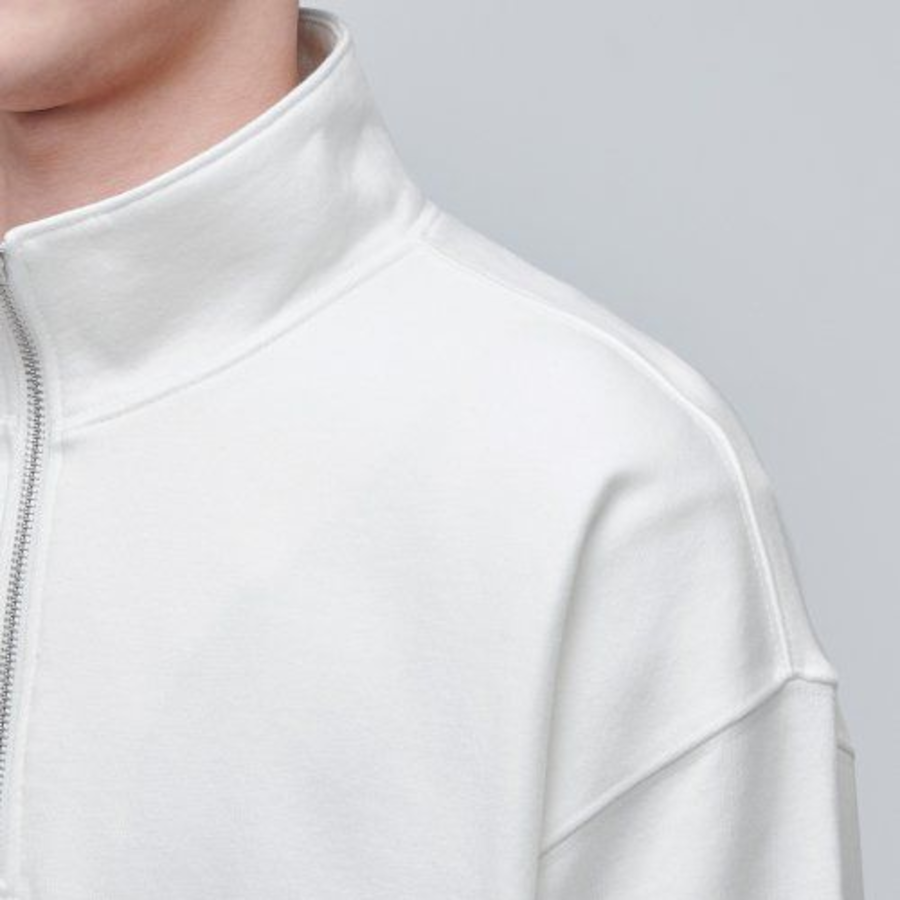 Musinsa Standard Oversized Half-Zip Sweatshirt – Cream