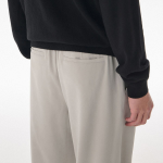 [Cooltandard] Brushed One Tuck Wide Banding Pants [Cream]