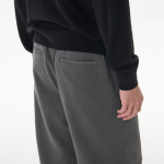 [Cooltandard] Brushed One Tuck Wide Banding Pants [Gray]