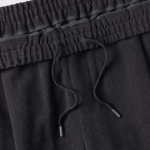 [Cooltandard] Brushed One Tuck Wide Banding Pants [Gunmetal]