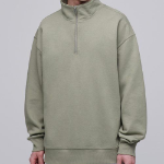 Musinsa Standard Oversized Half-Zip Hoodie – Pistachio