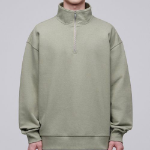 Musinsa Standard Oversized Half-Zip Hoodie – Pistachio