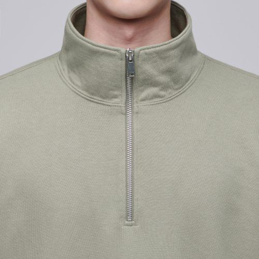 Musinsa Standard Oversized Half-Zip Hoodie – Pistachio