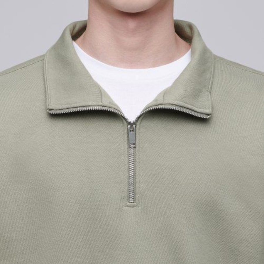 Musinsa Standard Oversized Half-Zip Hoodie – Pistachio