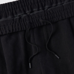 [Cooltandard] Brushed One Tuck Wide Banding Pants [Black]