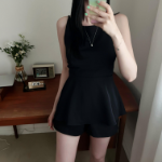 NICE Peplum Sleeveless Blouse