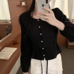 Rozi – блузка Silk Pearl Button Blouse