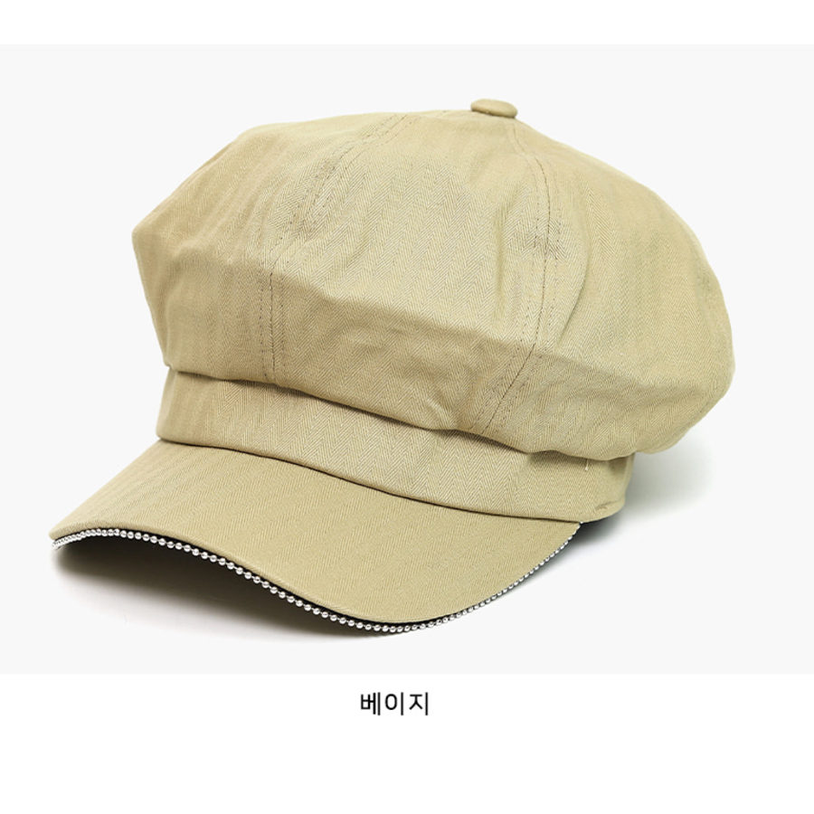 Женская кепка с цепочкой Daily Ball Chain Newsboy Cap — элегантный акцент на каждый день