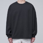 Musinsa Standard Flat Terry Oversized String Sweatshirt – Dark Grey