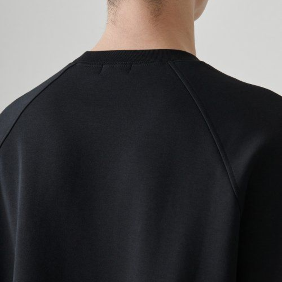 Musinsa Standard Flat Terry Oversized Double Layer Sweatshirt – Black