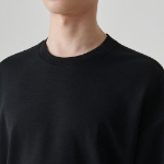 Musinsa Standard Flat Terry Oversized Double Layer Sweatshirt – Black