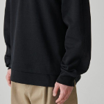 Musinsa Standard Flat Terry Oversized Double Layer Sweatshirt – Black