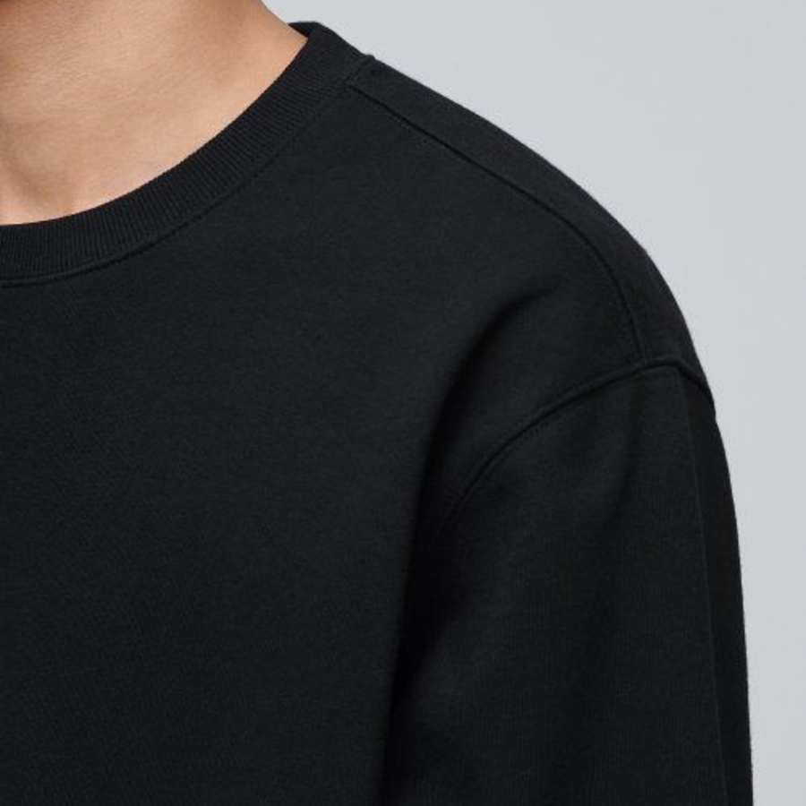 Musinsa Standard Brushed Fleece Sweatshirt – Black