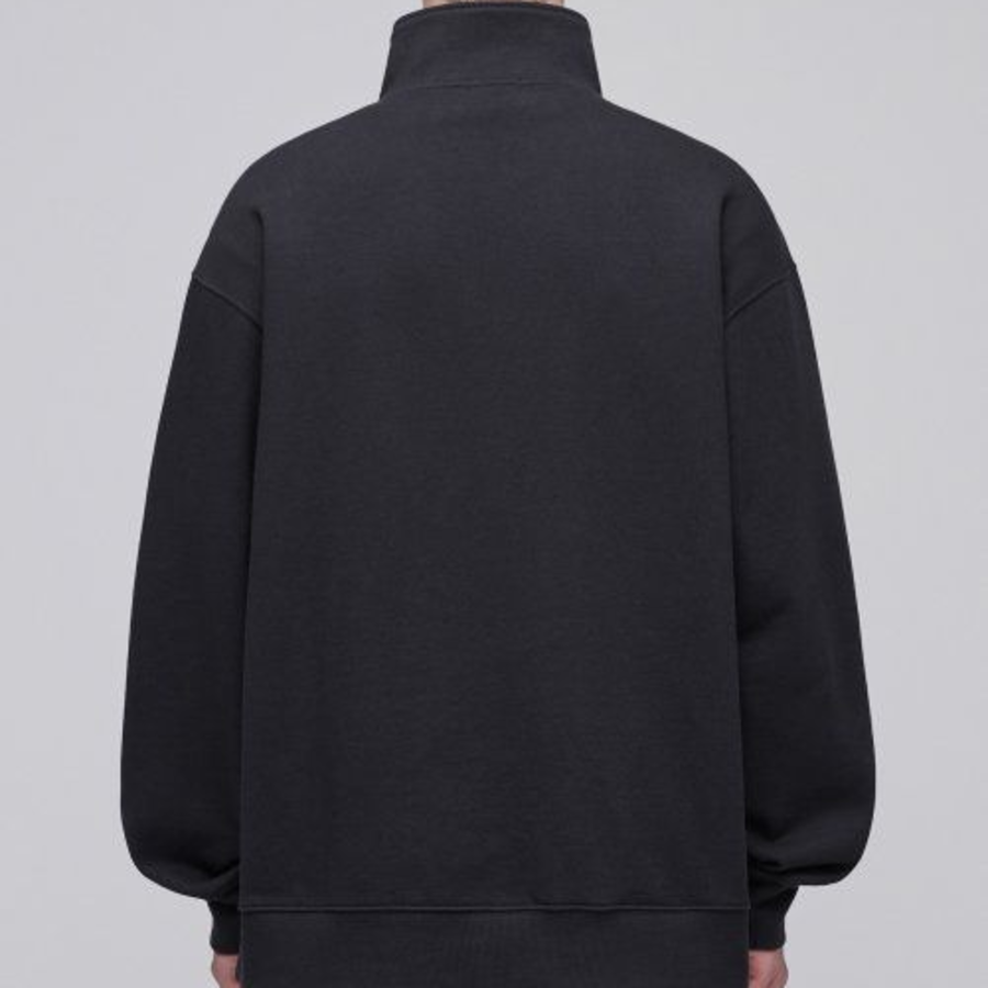 Musinsa Standard Oversized Half-Zip Sweatshirt – Dark Grey