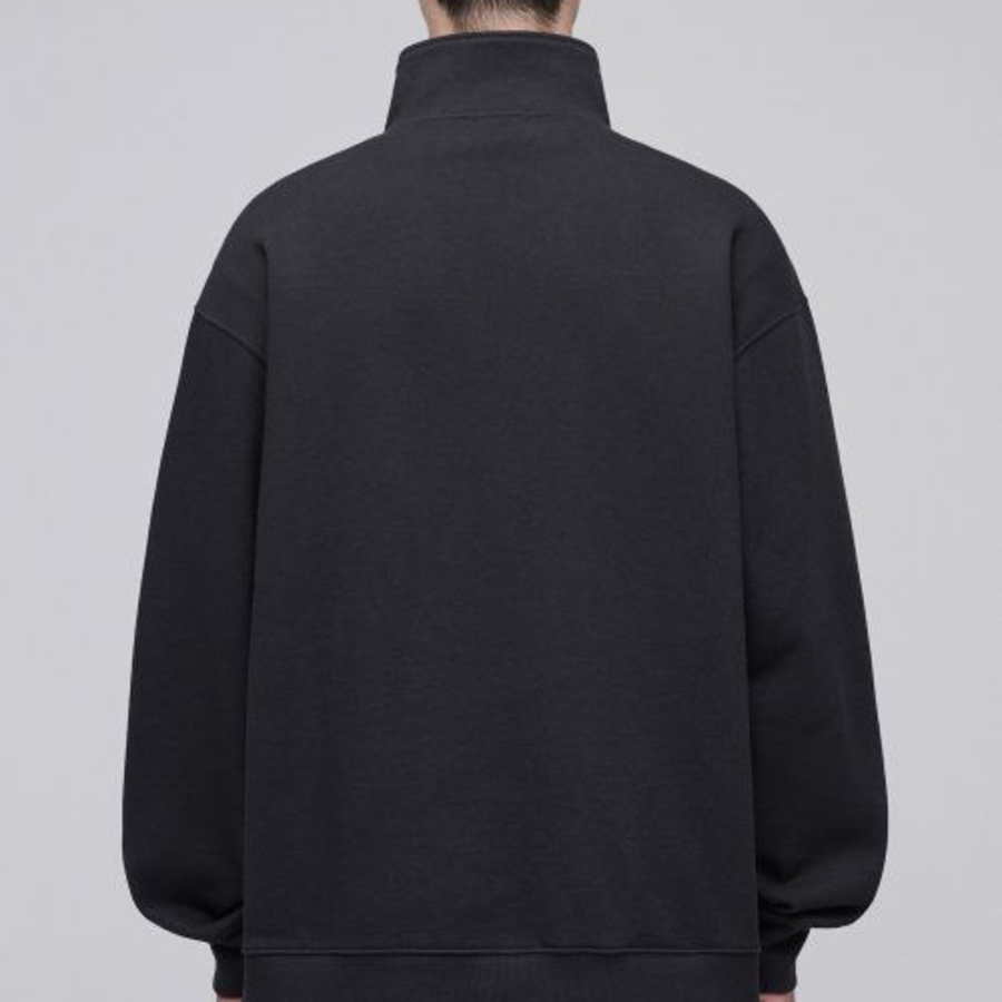 Musinsa Standard Oversized Half-Zip Sweatshirt – Dark Grey