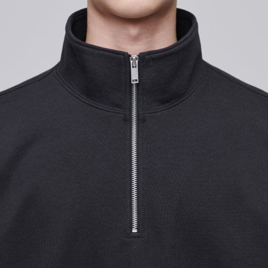 Musinsa Standard Oversized Half-Zip Sweatshirt – Dark Grey