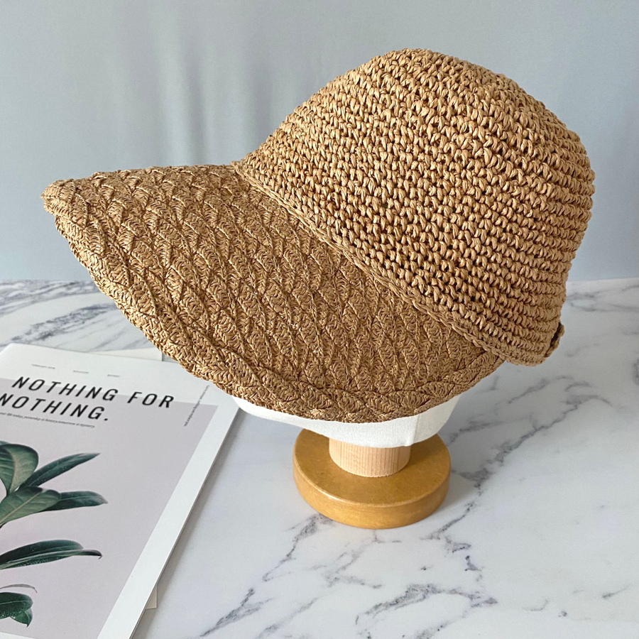 Кепка Rattan Velcro Straw Cap — лёгкий и дышащий летний аксессуар в природном стиле