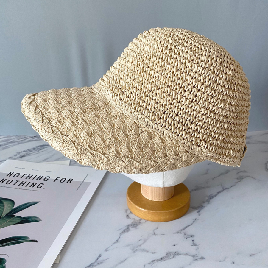 Кепка Rattan Velcro Straw Cap — лёгкий и дышащий летний аксессуар в природном стиле