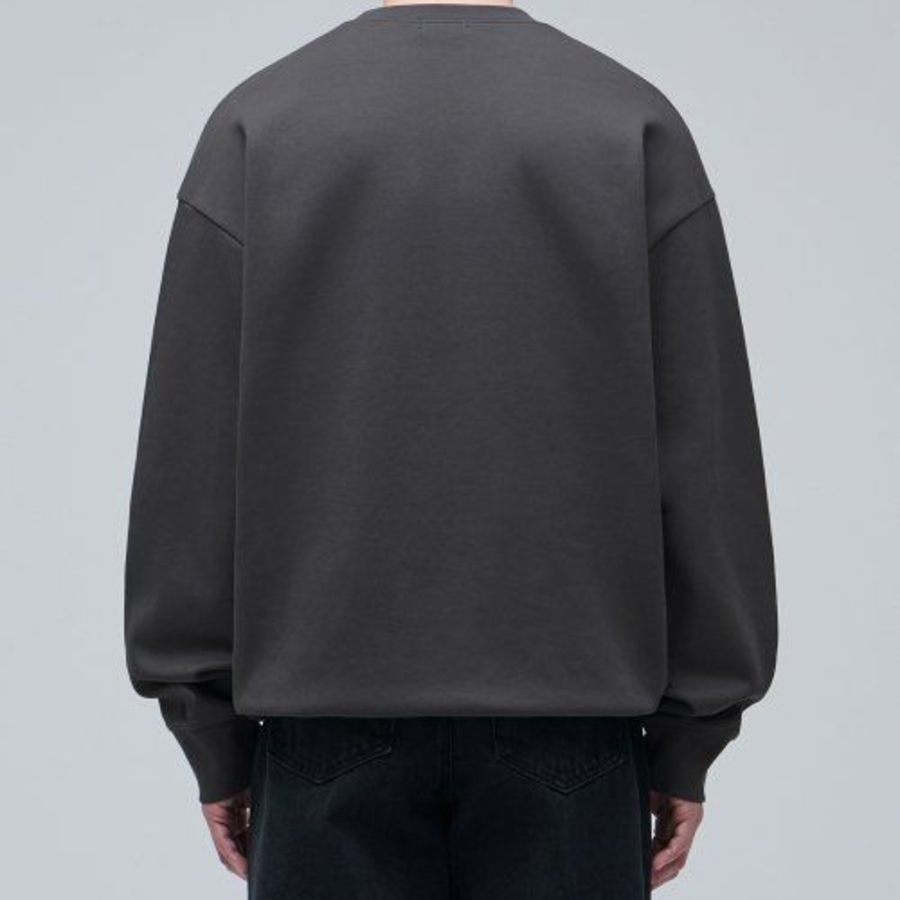 Musinsa Standard Flat Terry Oversized String Sweatshirt – Gunmetal