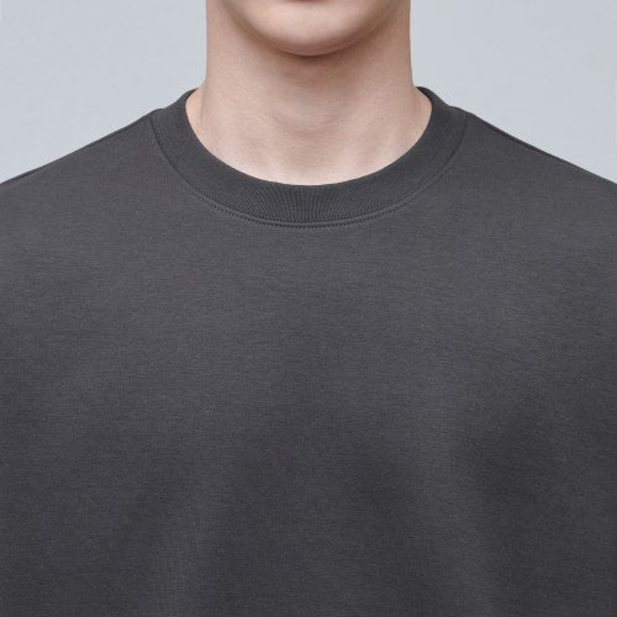 Musinsa Standard Flat Terry Oversized String Sweatshirt – Gunmetal