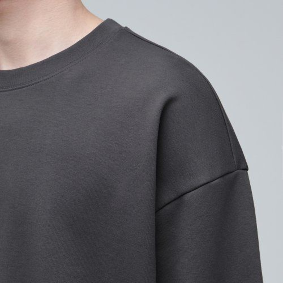 Musinsa Standard Flat Terry Oversized String Sweatshirt – Gunmetal