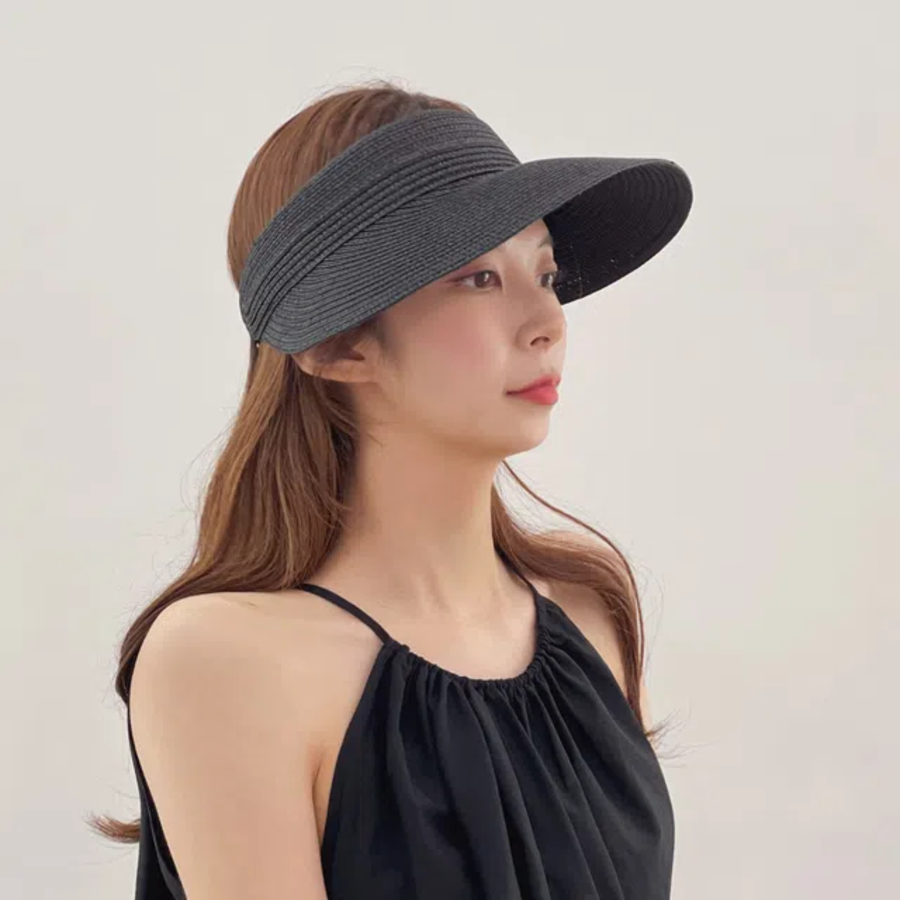 Соломенный козырёк Straw Roll-Up Sun Visor — идеальный спутник для отпуска и летнего отдыха