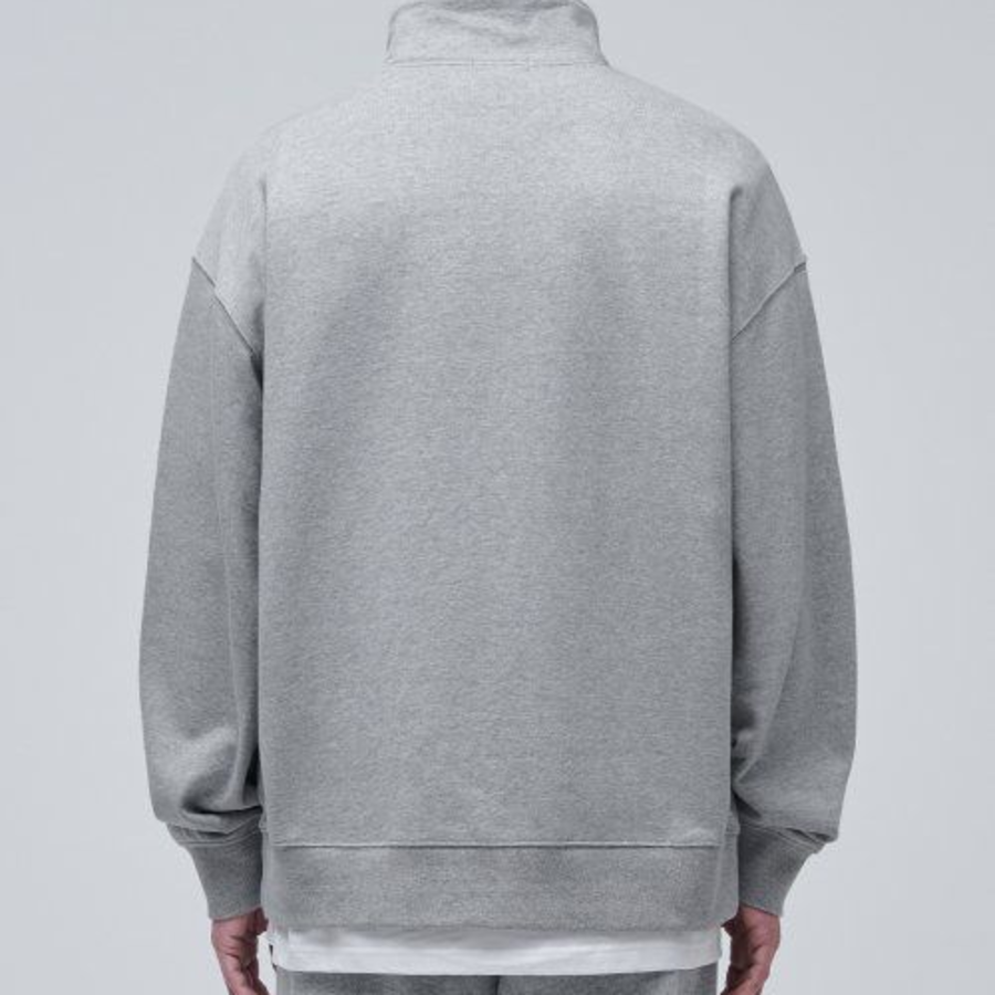 Musinsa Standard Oversized Half-Zip Sweatshirt – Grey