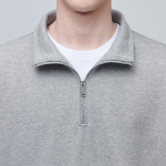 Musinsa Standard Oversized Half-Zip Sweatshirt – Grey
