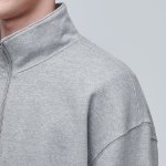 Musinsa Standard Oversized Half-Zip Sweatshirt – Grey