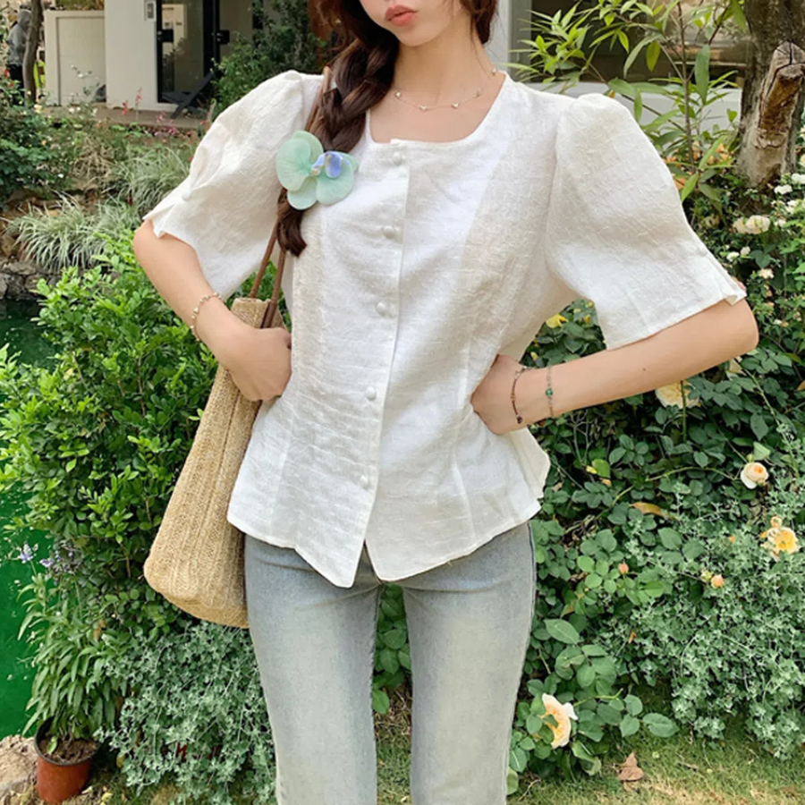 Swan – блузка Square Short Sleeve Blouse