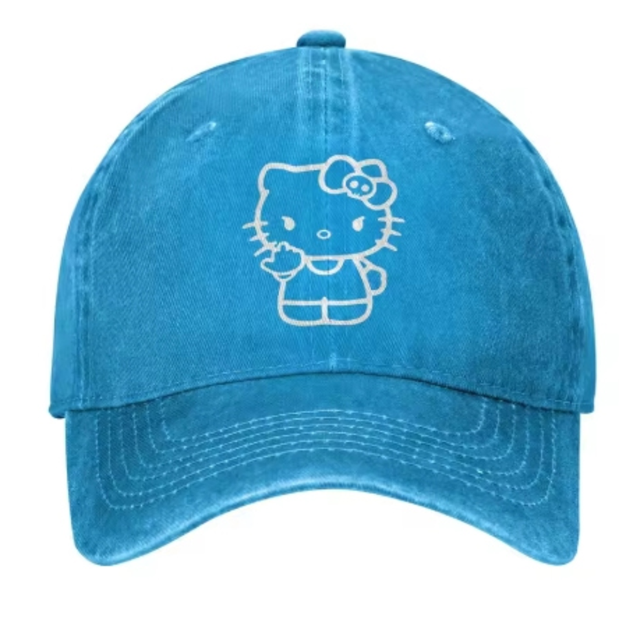 Бейсболка Hello Kitty Washed Cap — минимализм и винтажный шарм с милым акцентом