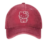 Бейсболка Hello Kitty Washed Cap — минимализм и винтажный шарм с милым акцентом