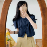 Sasan – блузка V-Neck Short Sleeve Crop Blouse