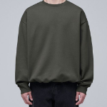 Musinsa Standard Flat Terry Oversized String Sweatshirt – Khaki