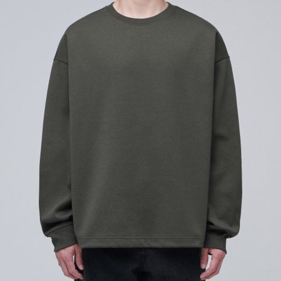 Musinsa Standard Flat Terry Oversized String Sweatshirt – Khaki