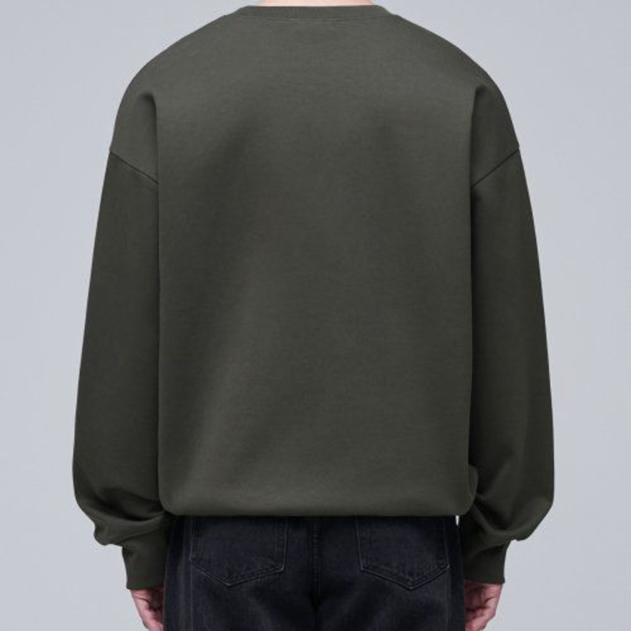 Musinsa Standard Flat Terry Oversized String Sweatshirt – Khaki