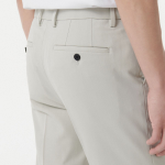 [Cooltandard] Tapered Hidden Banding Crop Slacks [Cream]